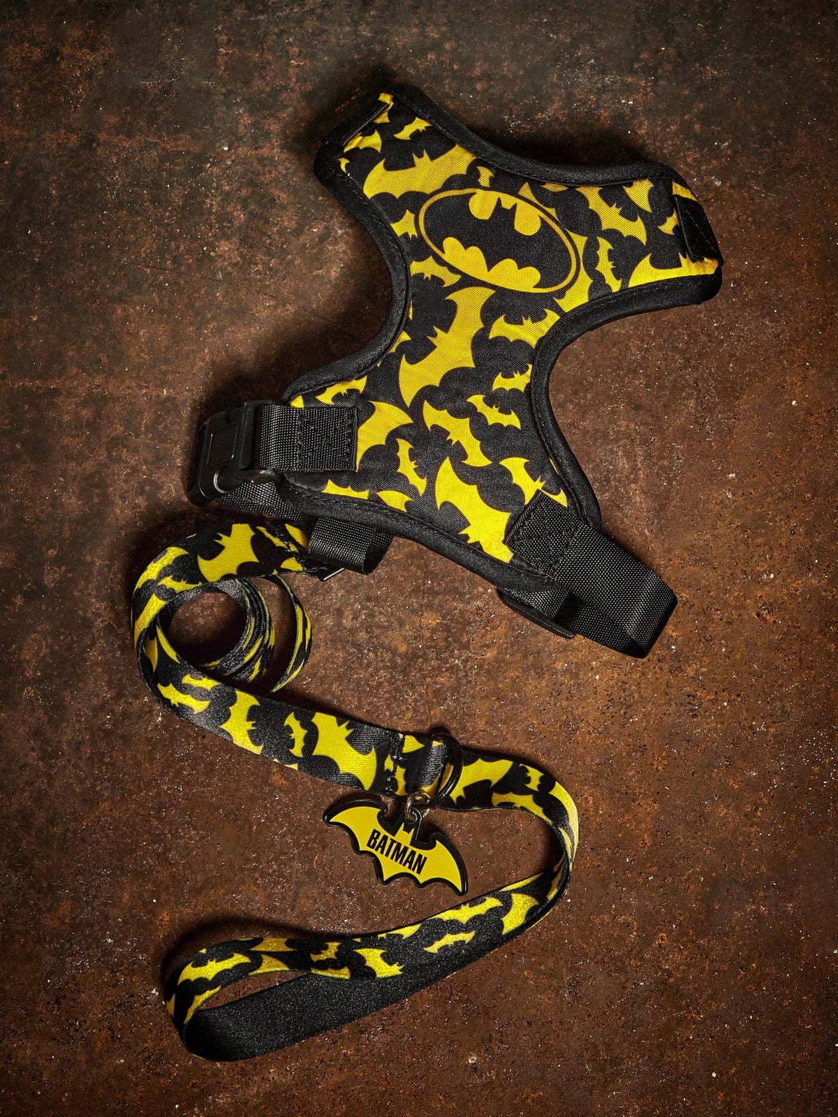 Batman Pet Harness & Leash Set for Cats & Small Dogs