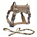 Tactical Dog Harness & Leash Set with Handle for Training & Walking