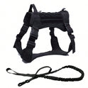 Tactical Dog Harness & Leash Set with Handle for Training & Walking