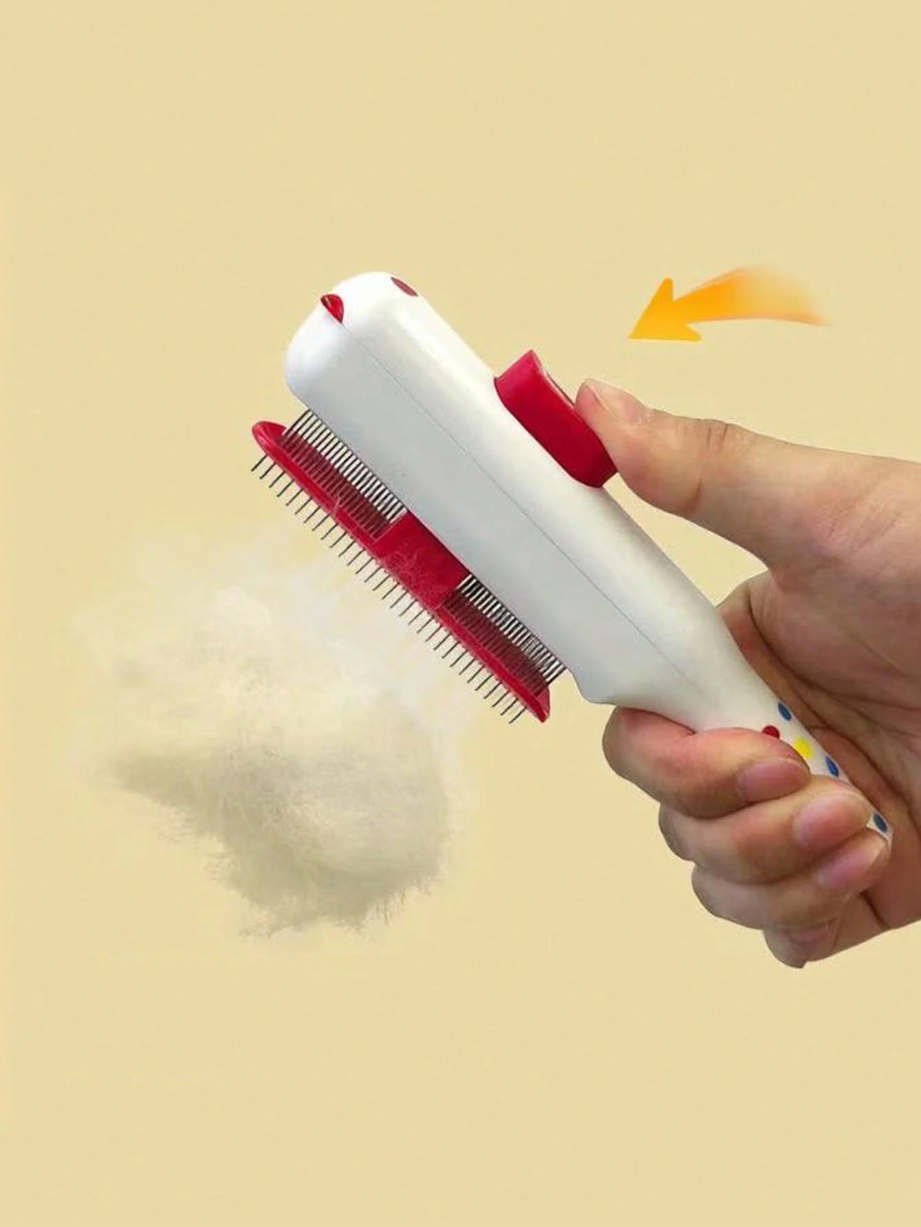 Self-Cleaning Pet Grooming Brush for Dogs & Cats | Deshedding Slicker Brush