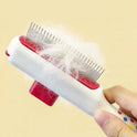 Self-Cleaning Pet Grooming Brush for Dogs & Cats | Deshedding Slicker Brush