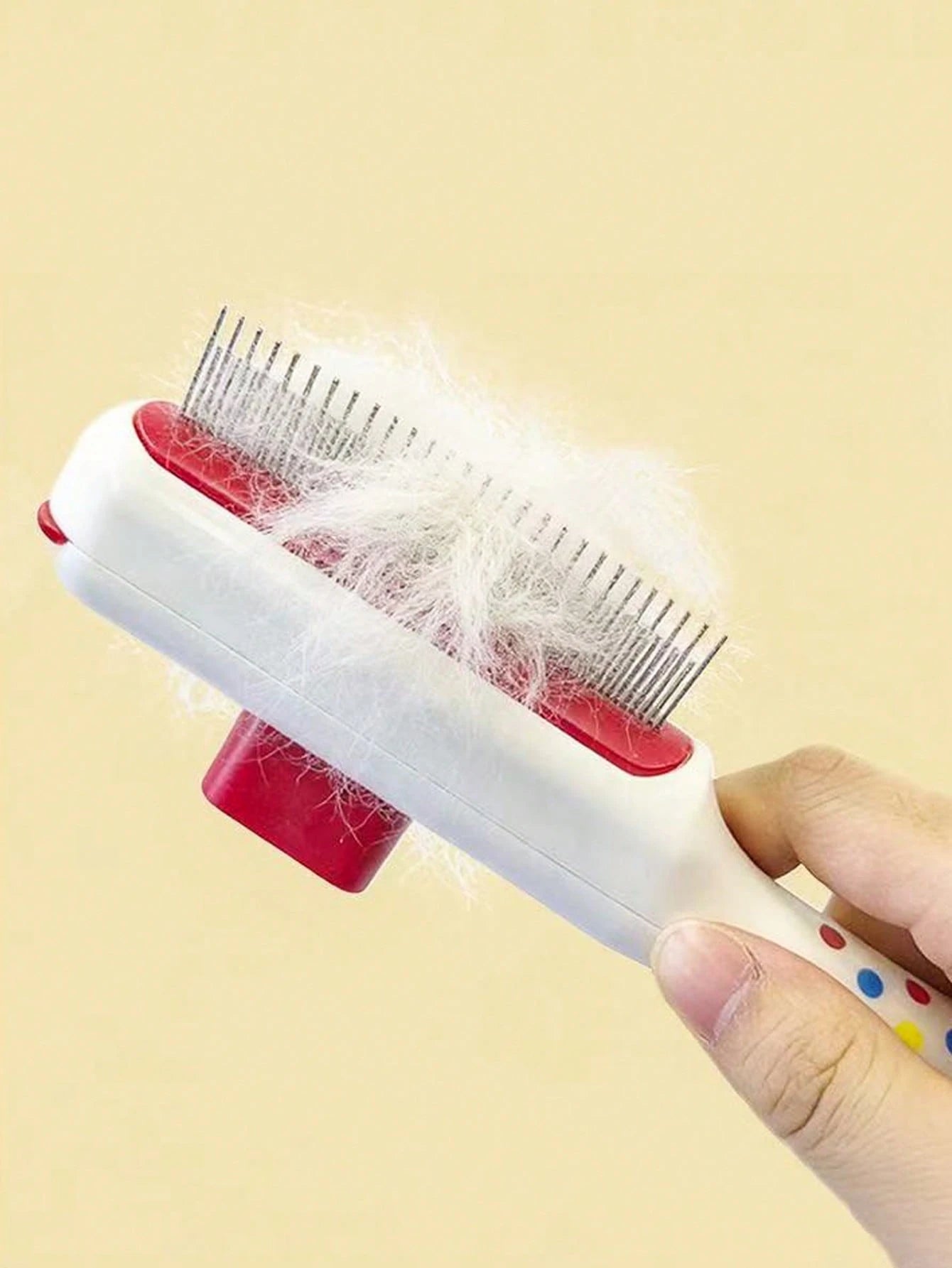Self-Cleaning Pet Grooming Brush for Dogs & Cats | Deshedding Slicker Brush