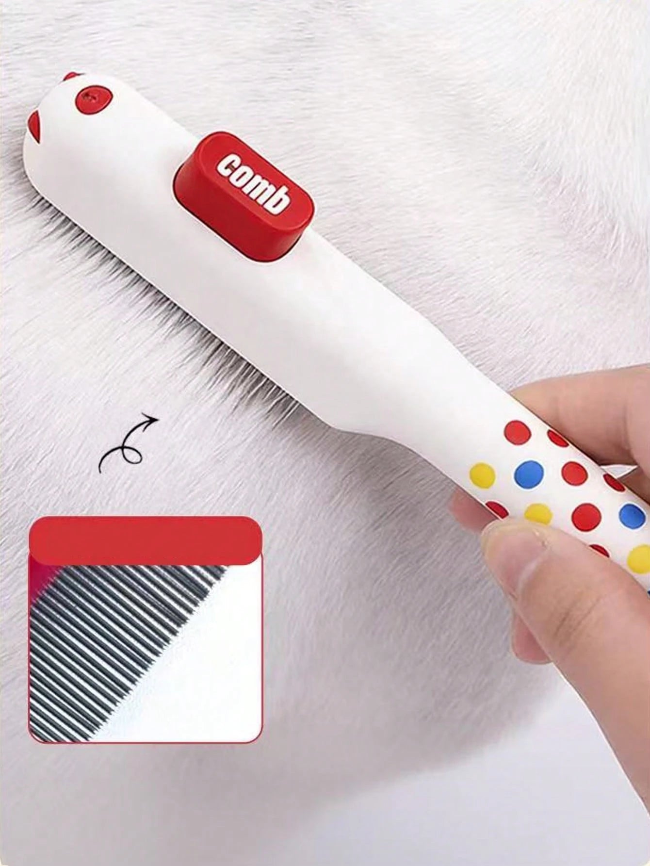 Self-Cleaning Pet Grooming Brush for Dogs & Cats | Deshedding Slicker Brush