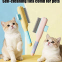 Self-Cleaning Pet Grooming Brush for Dogs & Cats | Deshedding Slicker Brush