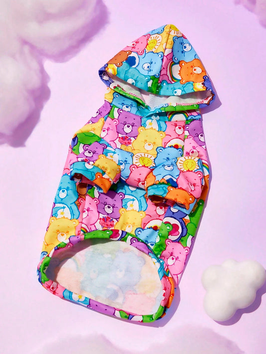 Care Bears Pet Hoodie for Dogs & Cats | Cute Cartoon Sweatshirt