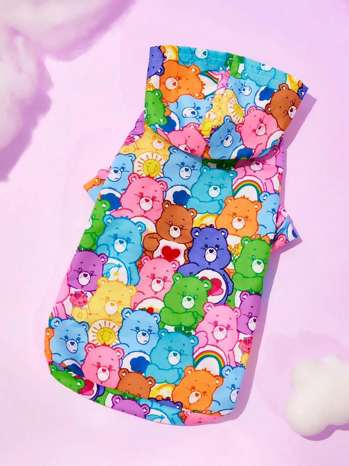 Care Bears Pet Hoodie for Dogs & Cats | Cute Cartoon Sweatshirt