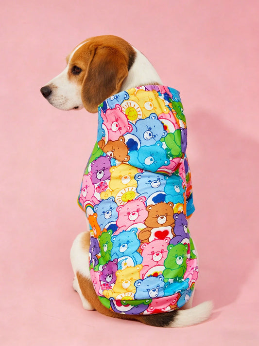 Care Bears Pet Hoodie for Dogs & Cats | Cute Cartoon Sweatshirt
