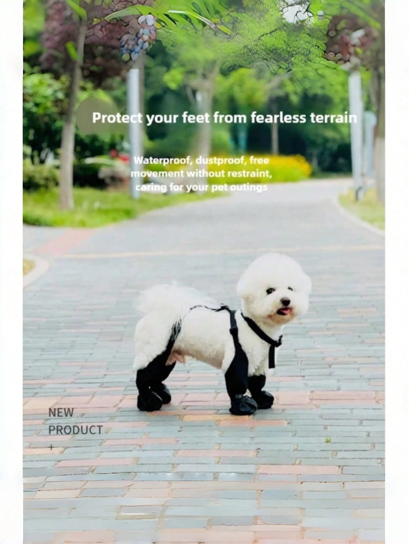 Waterproof Dog Boots for Small & Medium Dogs | Anti-Slip Paw Covers