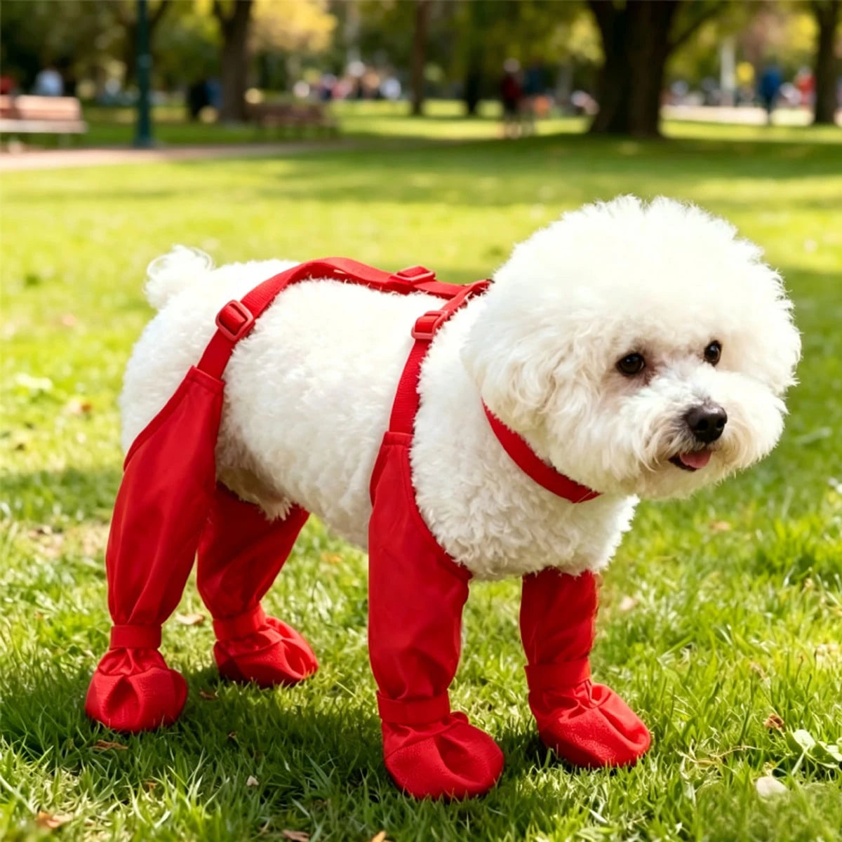 Waterproof Dog Boots for Small & Medium Dogs | Anti-Slip Paw Covers