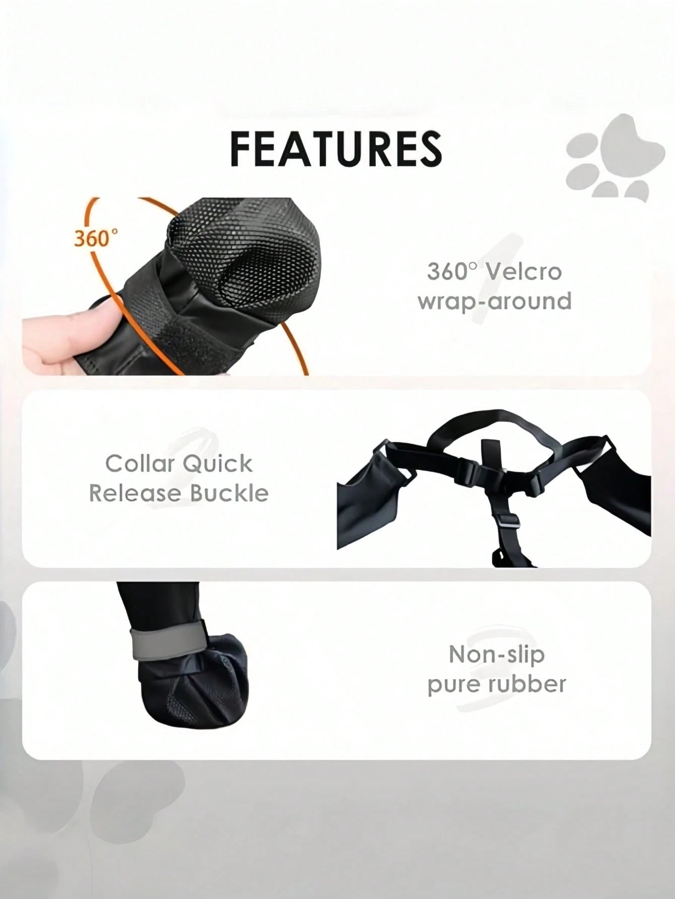 Waterproof Dog Boots for Small & Medium Dogs | Anti-Slip Paw Covers