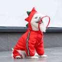 Dog Raincoat – Waterproof Hooded Pet Jacket with Reflective Strips & Adjustable Fit