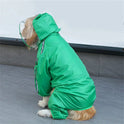 Dog Raincoat – Waterproof Hooded Pet Jacket with Reflective Strips & Adjustable Fit