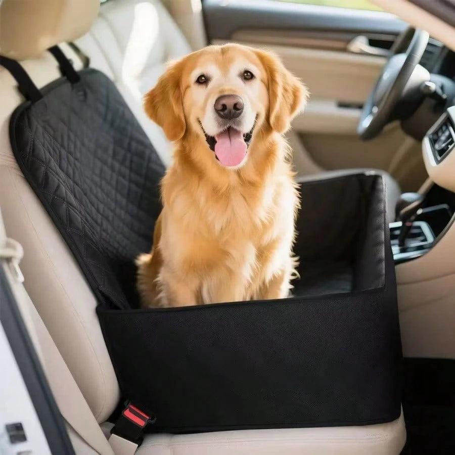Pet Car Seat – Adjustable Safety Carrier & Travel Bed for Cats & Dogs