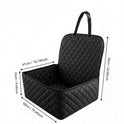 Pet Car Seat – Adjustable Safety Carrier & Travel Bed for Cats & Dogs