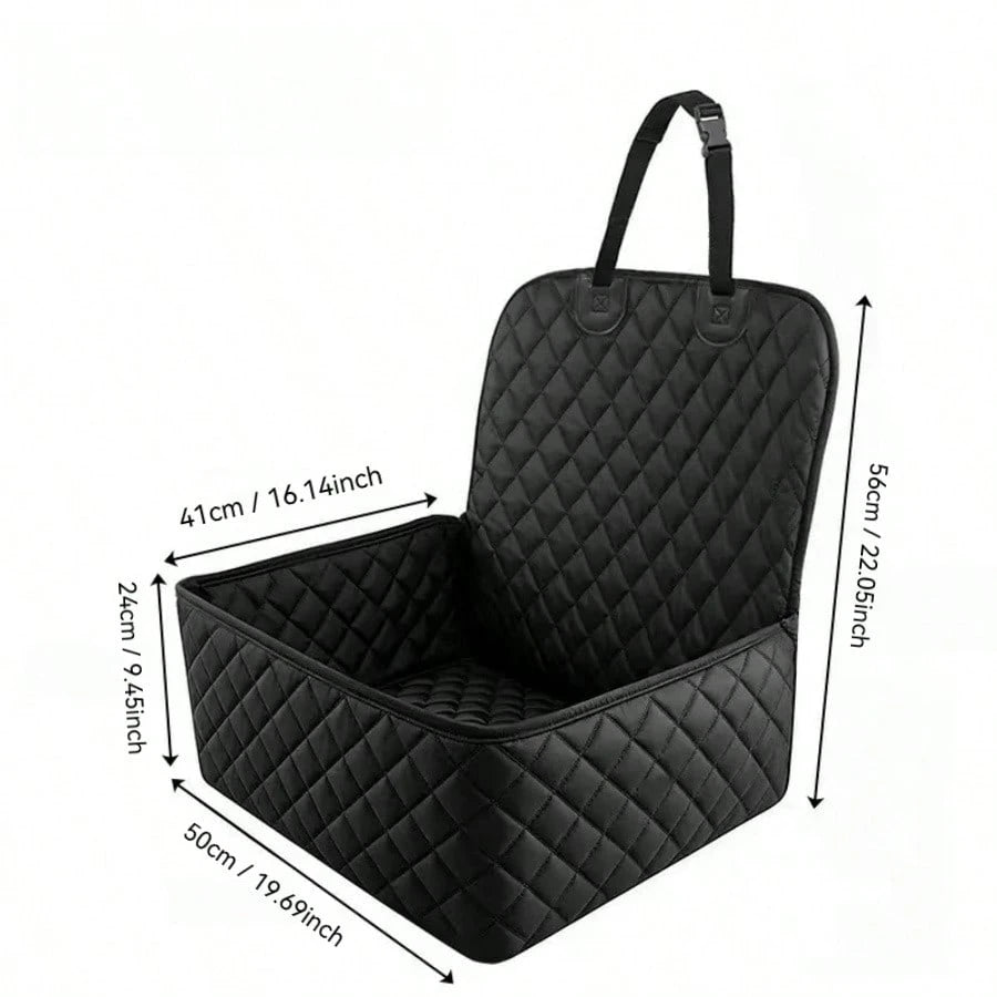 Pet Car Seat – Adjustable Safety Carrier & Travel Bed for Cats & Dogs