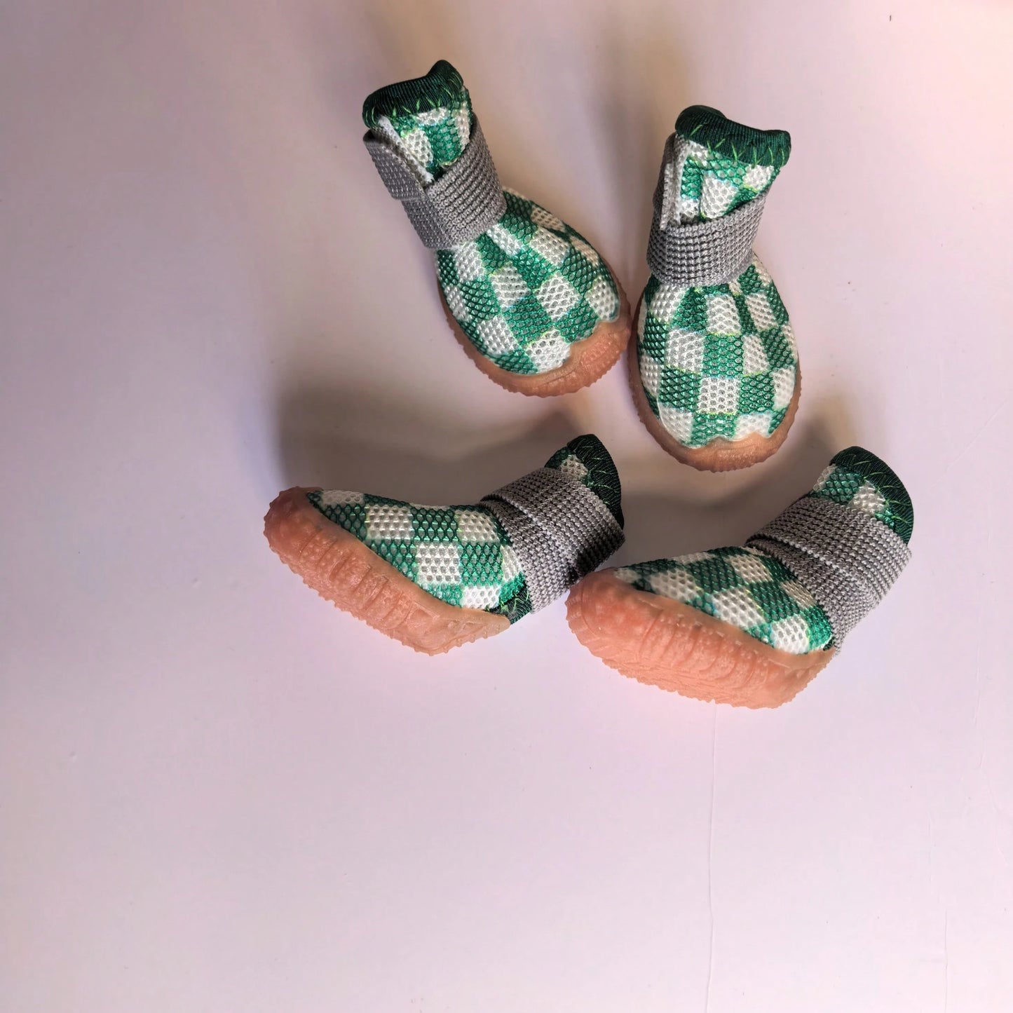Breathable Mesh Dog Shoes | Non-Slip Summer Boots for Small Dogs (set of 4)