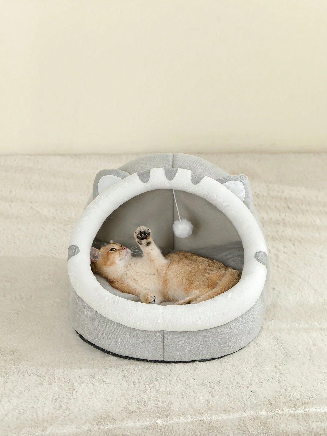 Cute Soft Cat Bed House – Comfortable Breathable Sleeping Basket for Cats