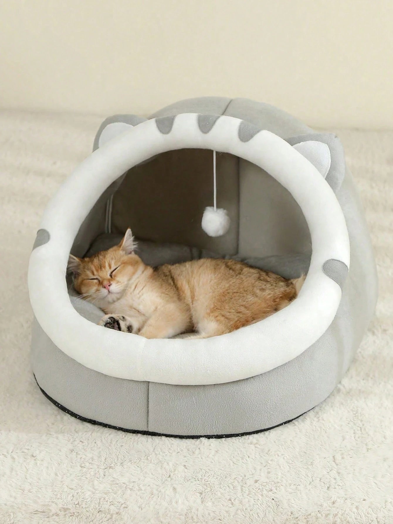 Cute Soft Cat Bed House – Comfortable Breathable Sleeping Basket for Cats