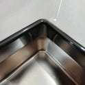 Stainless Steel Semi-Enclosed Cat Litter Box with Scoop