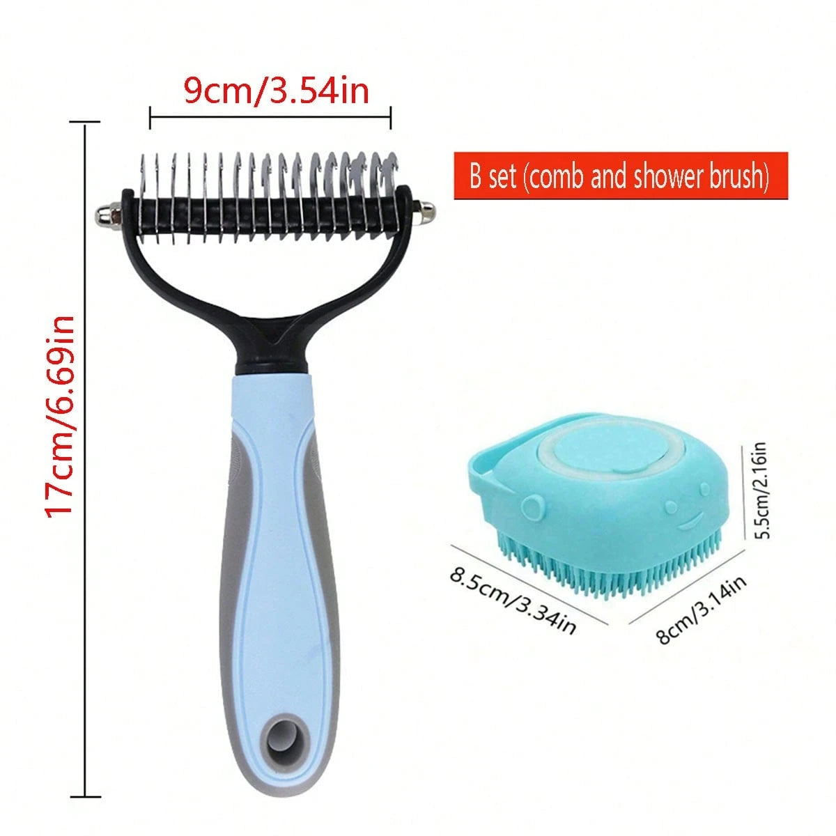 Soft Silicone Pet Bath Brush Scrubber – Grooming Shampoo & Massage Dispenser