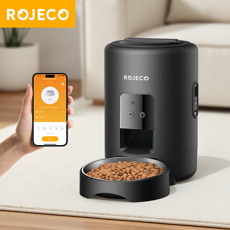 ROJECO 2L Automatic Pet Feeder | WiFi Smart Pet Feeder