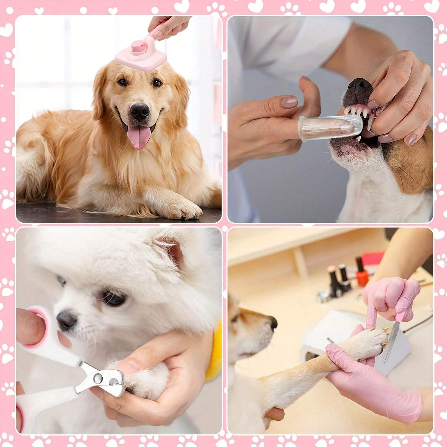 8-Piece Dog & Cat Grooming Kit | Complete Pet Care Set