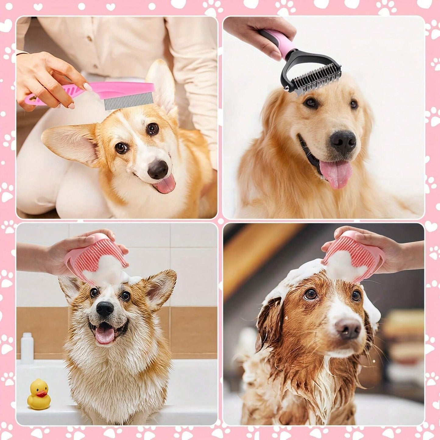 8-Piece Dog & Cat Grooming Kit | Complete Pet Care Set