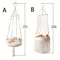 Bohemian Cat Hammock Bed – Handmade Hanging Swing for Cats & Dogs | All Seasons