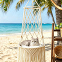 Bohemian Cat Hammock Bed – Handmade Hanging Swing for Cats & Dogs | All Seasons