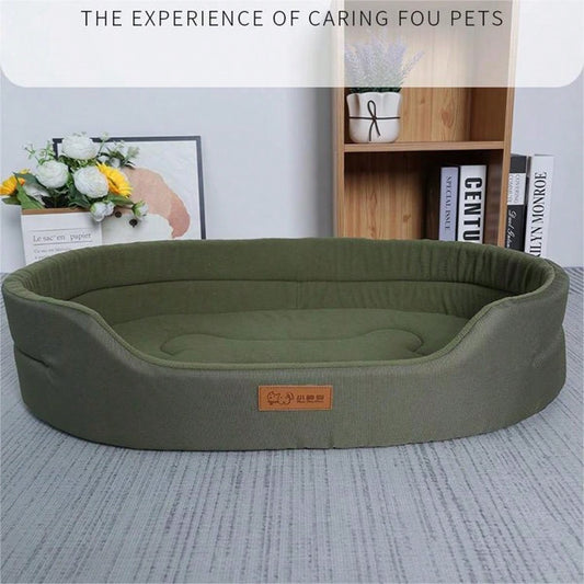 Washable Half-Enclosed Pet Bed – All-Season Cat & Dog Bed