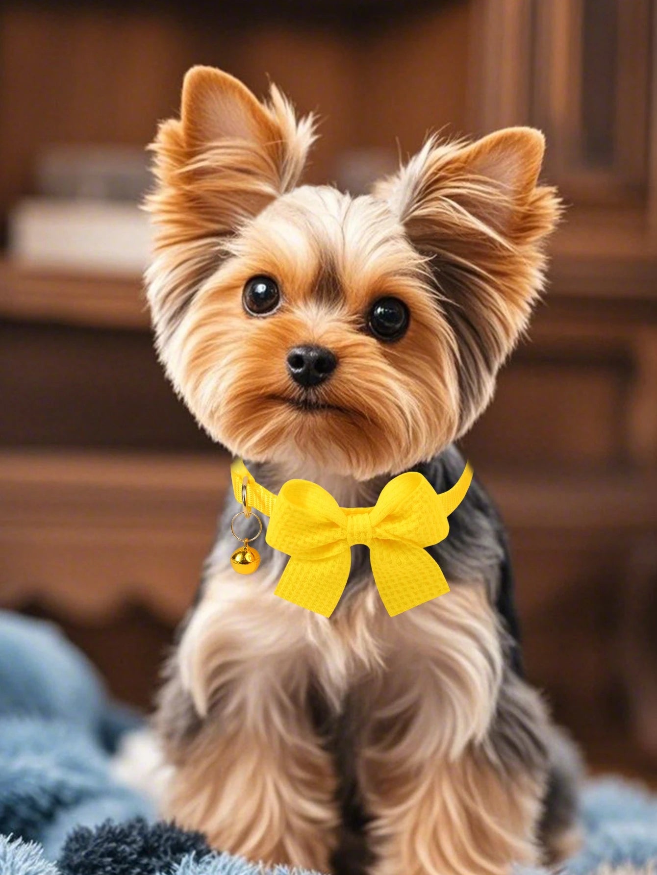 3pcs Adjustable Plaid Bow Tie Pet Collars – Stylish Daily Wear for Dogs & Cats