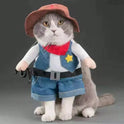 Funny Cowboy Pet Costume | Halloween Dog & Cat Outfit