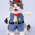 Funny Cowboy Pet Costume | Halloween Dog & Cat Outfit