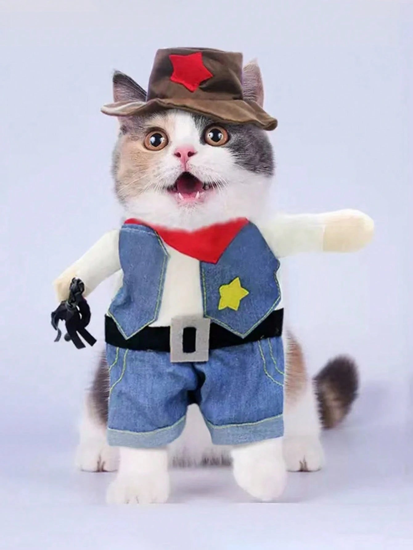 Funny Cowboy Pet Costume | Halloween Dog & Cat Outfit