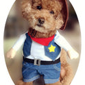 Funny Cowboy Pet Costume | Halloween Dog & Cat Outfit