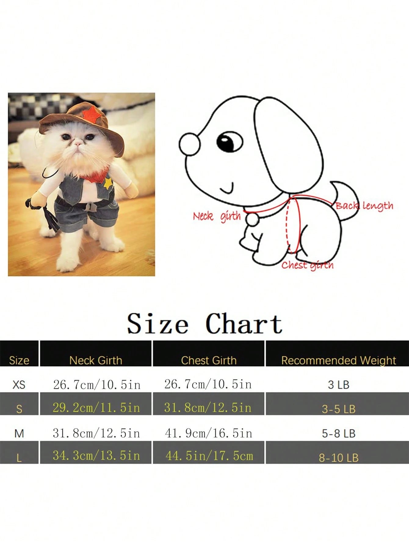 Funny Cowboy Pet Costume | Halloween Dog & Cat Outfit