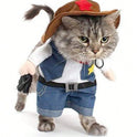 Funny Cowboy Pet Costume | Halloween Dog & Cat Outfit