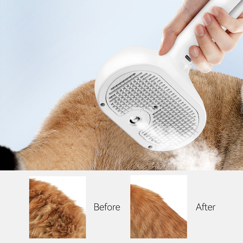 ROJECO Pet Spray Grooming Comb – Dog & Cat Hair Removal Brush