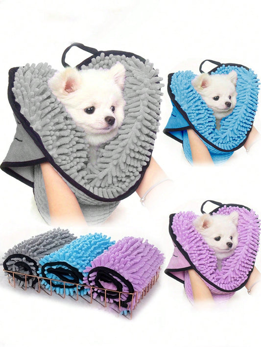 Quick Dry Super Absorbent Pet Towel for Dogs & Cats | Soft Bath Towel