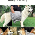 Quick Dry Super Absorbent Pet Towel for Dogs & Cats | Soft Bath Towel