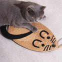 Cartoon Sisal Cat Scratching Pad | Hanging Scratch Mat for Indoor Cats