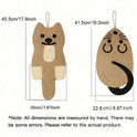 Cartoon Sisal Cat Scratching Pad | Hanging Scratch Mat for Indoor Cats