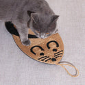 Cartoon Sisal Cat Scratching Pad | Hanging Scratch Mat for Indoor Cats