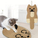 Cartoon Sisal Cat Scratching Pad | Hanging Scratch Mat for Indoor Cats