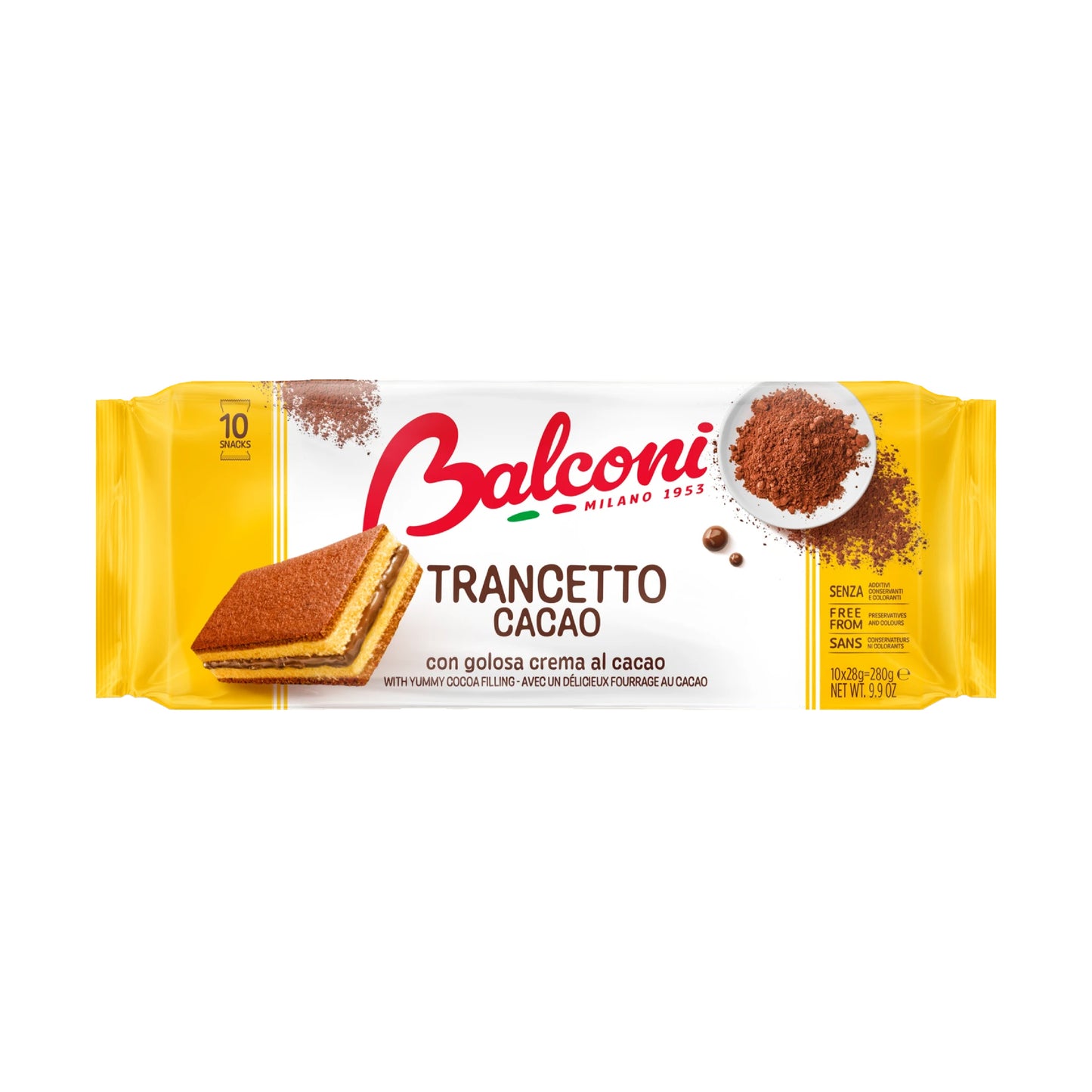 Balconi Trancetto Cocoa Cake with Chocolate Cream (28g)