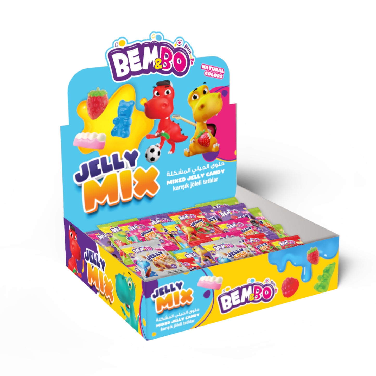 BEMBO Mixed Jelly Candy (15g) - 36 Pieces per box