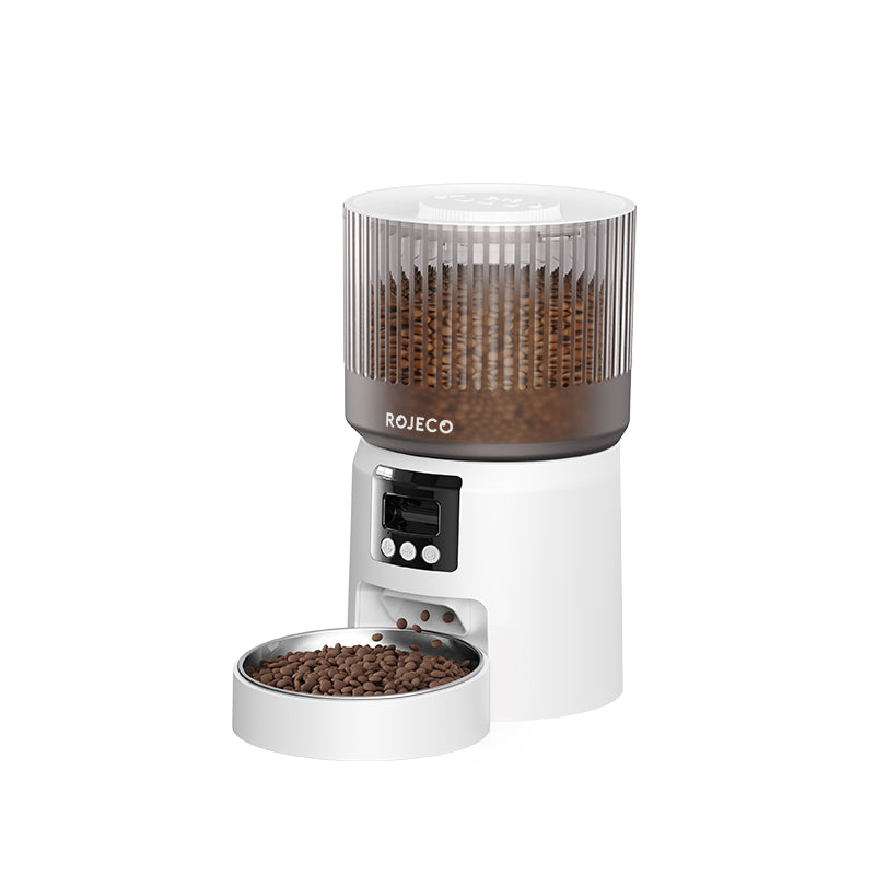 ROJECO Automatic Pet Feeder with 1080P Camera & WiFi  (No Adapter)
