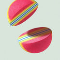 Interactive Rainbow Feather Cat Balls | Colorful Cat Toy (Set of 6 Pieces)