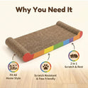 Extra Large Cardboard Cat Scratching Bed | Durable Cat Scratcher & Lounge for Indoor Cats
