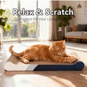 Extra Large Cardboard Cat Scratching Bed | Durable Cat Scratcher & Lounge for Indoor Cats